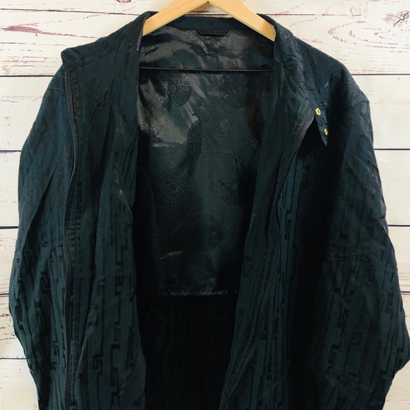 Men’s VERSACE CLASSIC Vtg Greek Key Logo Jacket - Picture 3 of 8